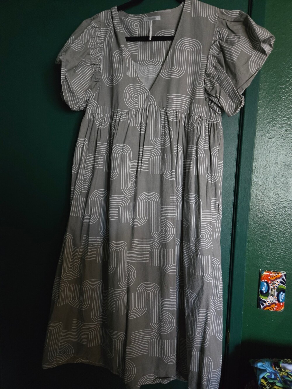 Anthropologie Stitchdrop midi dress L